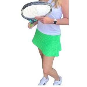 Runway Athletics Nola Lime Scallop Tennis Skirt - Size Medium